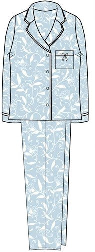 Marlon 'Pretty Floral' Wincey on Pastel Pyjama Set MA45753